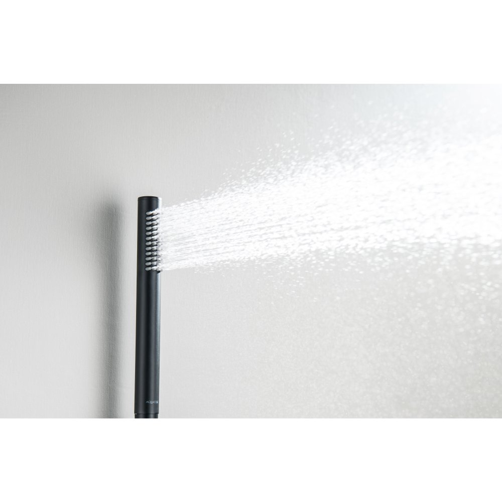 Душевой комплект 3 в 1 Aquanet Европа 2 режима матовый черный AQ1376MB