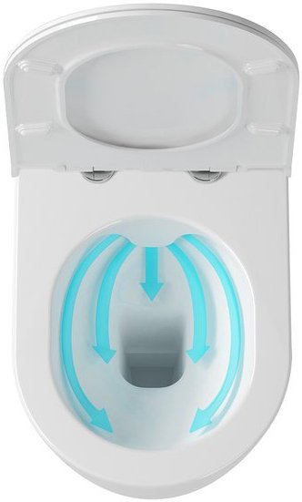 Унитаз подвесной RAVAK Uni Chrome RimOFF безободковый белый X01535