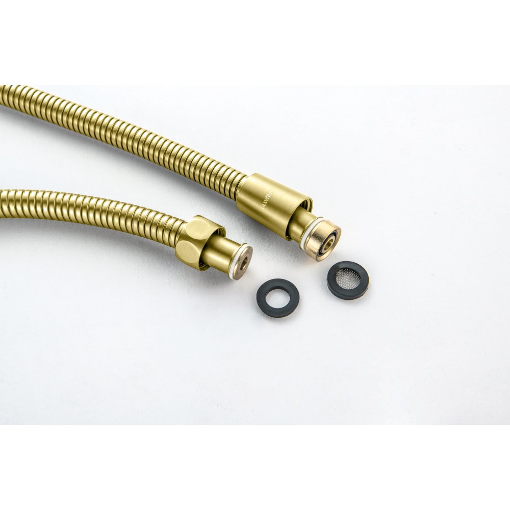 Шланг для душа Aquanet 150 см нержавеющая сталь шлифованное золото AQ2105BG