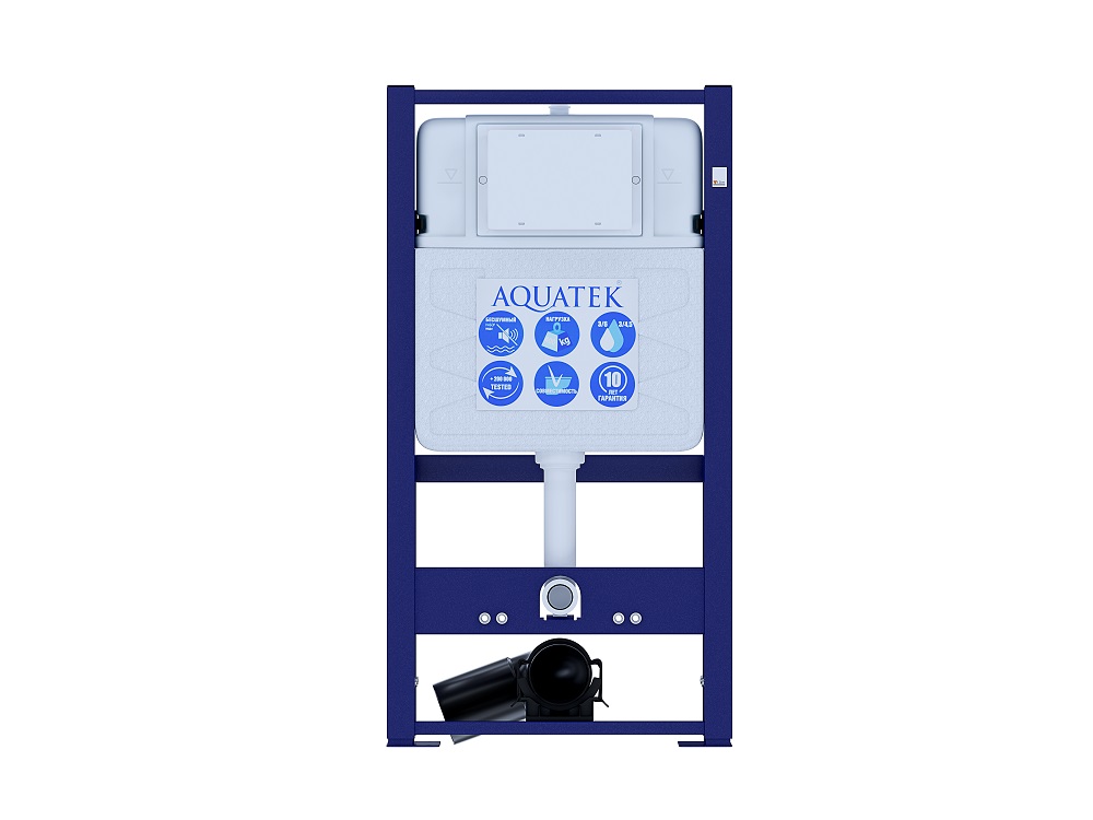 Инсталляция для подвесного унитаза Aquatek усиленная отдельностоящая INS-0000016