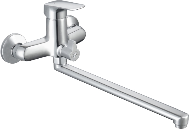 Смеситель для ванны с длинным изливом Aquanet Vega хром AQ1042CR