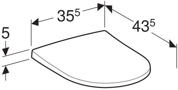 Сиденье для унитаза Geberit Acanto Slim с микролифтом быстросъемное белое 500.605.01.2