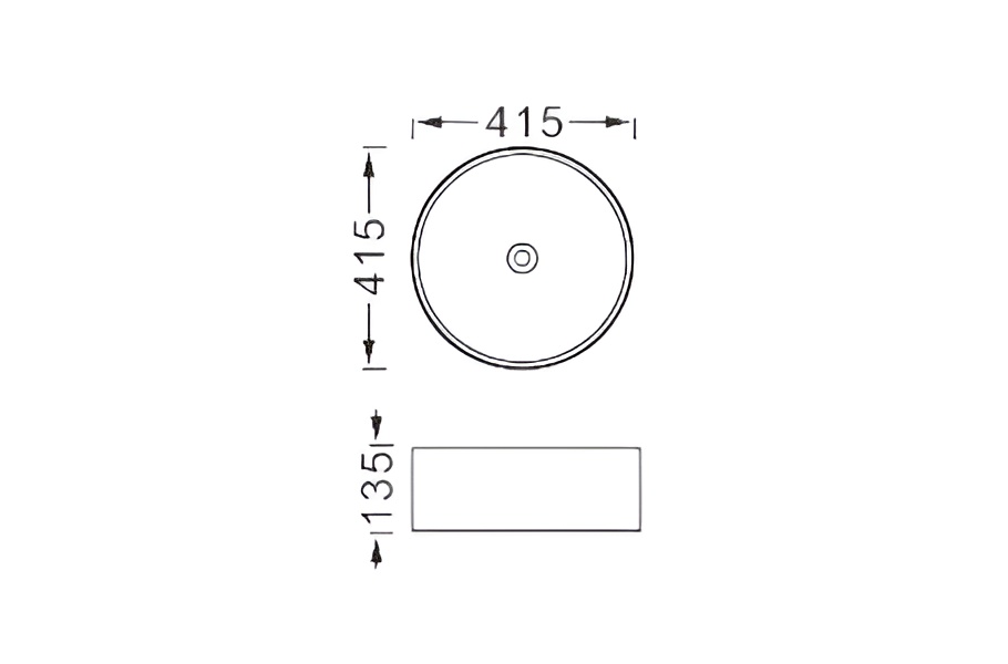 Раковина накладная Aquanet Европа 415x415x135 мм матовый серый AQ5558-MG