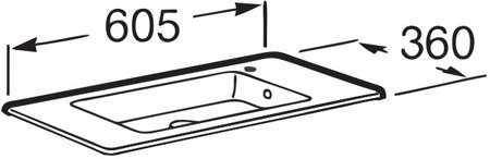 Раковина мебельная Roca Debba 600 мм 32799H00Y