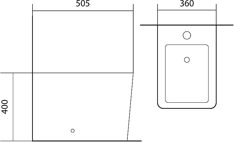 Биде напольное Aquanet Libra New 560х370х400 мм AQ1266N-00
