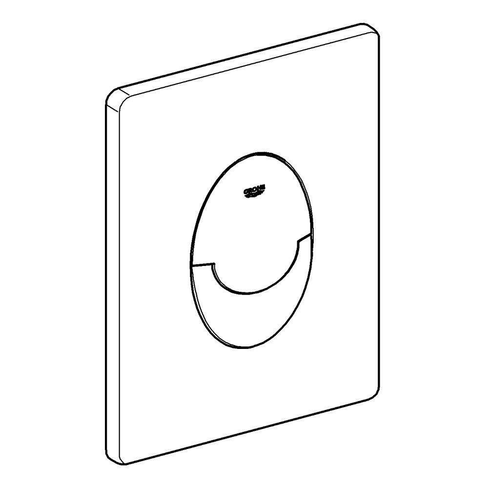 Панель смыва для унитаза GROHE Skate Air 3 режима смыва черный матовый 38505KF0