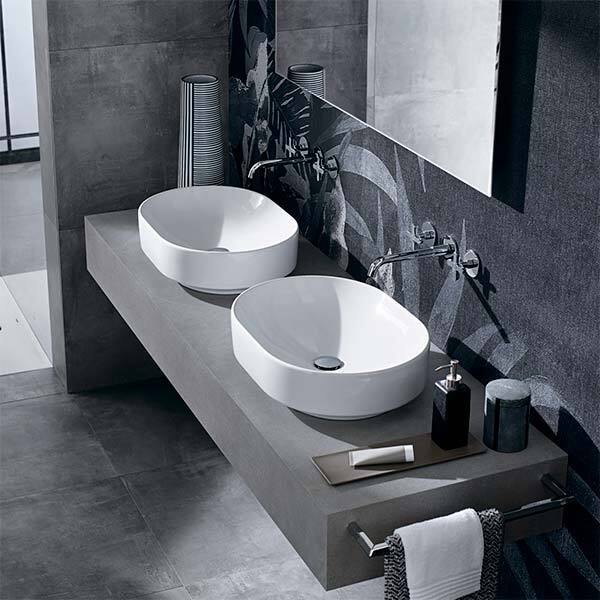 Раковина накладная Geberit VariForm овальная 55х40 см без перелива 500.771.01.2