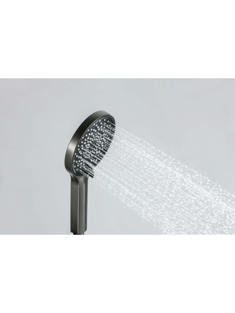 Душевой набор Aquanet Лугано 3jet оружейная сталь AQ2035BGM