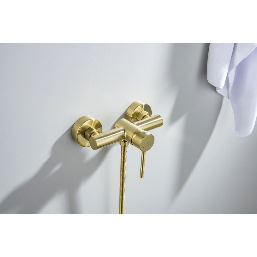 Смеситель для душа Aquanet Европа шлифованное золото AQ1360BG