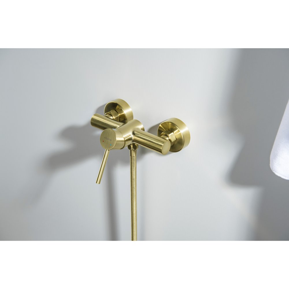 Смеситель для душа Aquanet Европа шлифованное золото AQ1360BG