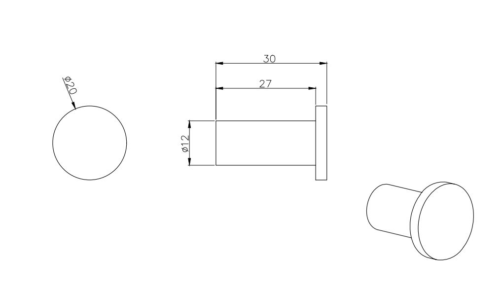 Крючок для полотенец Aquatek Вега хром AQ4001CR