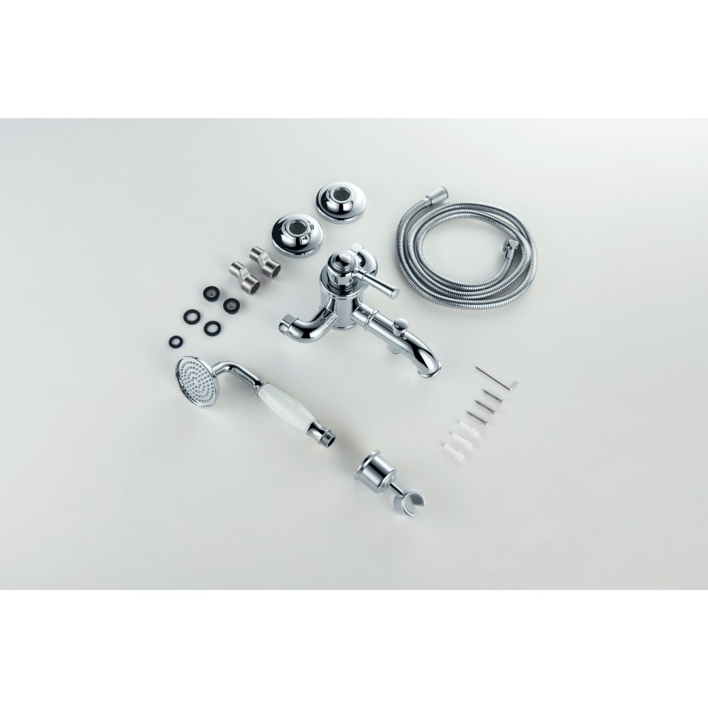 Смеситель для ванны Aquanet Классик с душевым набором AQ1549CR