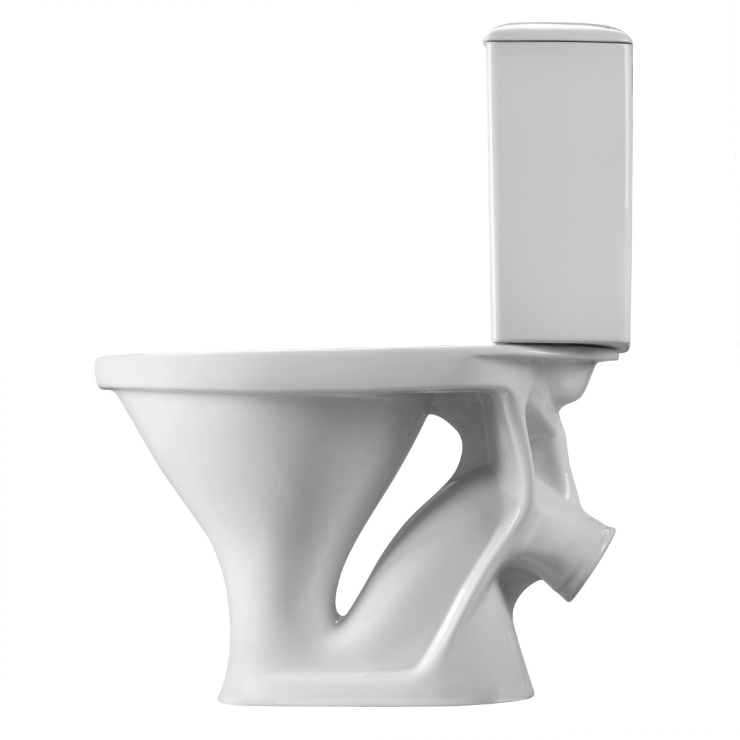 Унитаз-компакт Sanita Вест белый сиденье полипропилен косой выпуск 1.P201.8.S00.00B.F