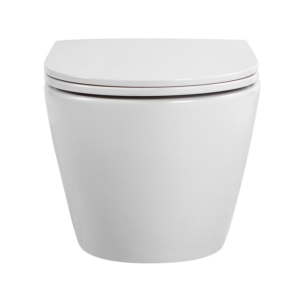 Унитаз подвесной безободковый Aquatek Европа 525х360х320 мм с сиденьем микролифт AQ1901-00