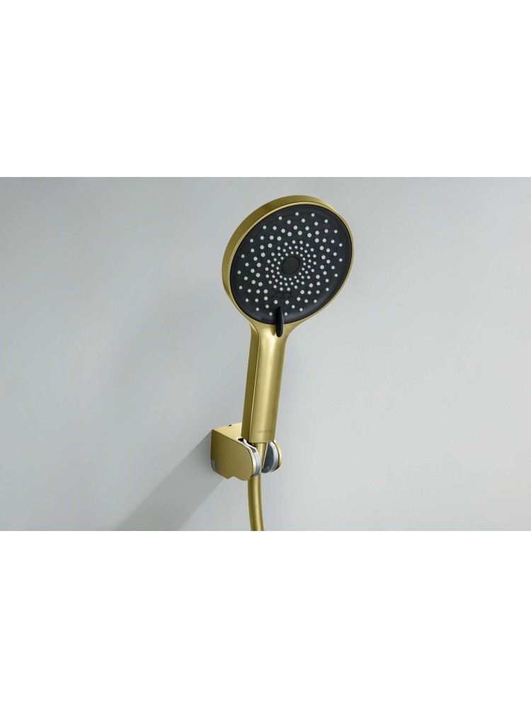 Душевой набор Aquanet Лугано 3jet шлифованное золото AQ2035BG