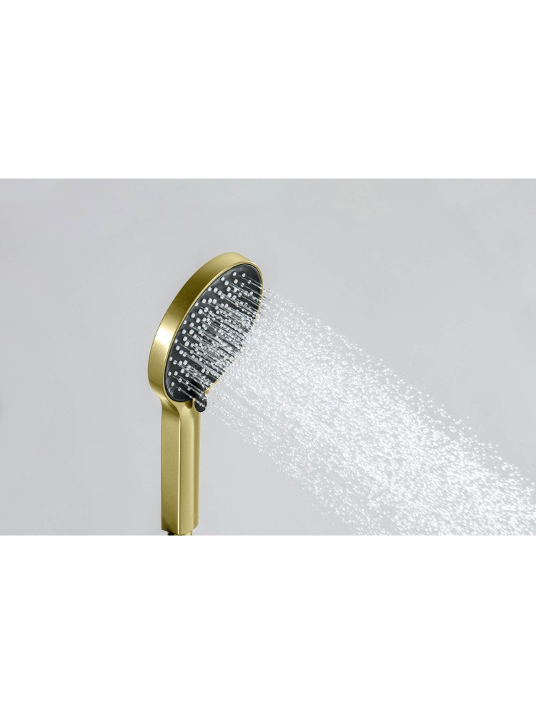 Душевой набор Aquanet Лугано 3jet шлифованное золото AQ2035BG