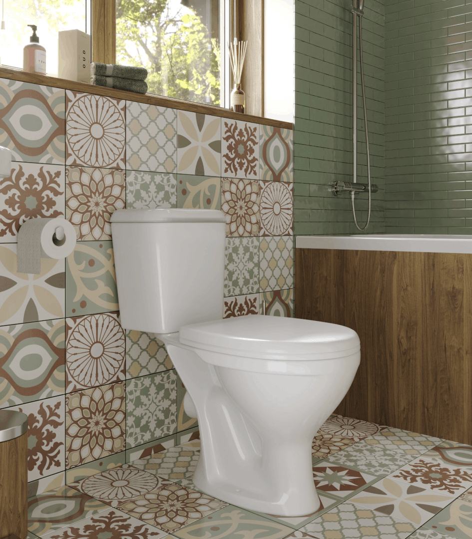 Унитаз-компакт Sanita Pro белый сиденье полипропилен горизонтальный выпуск 1.P215.5.S00.00B.F