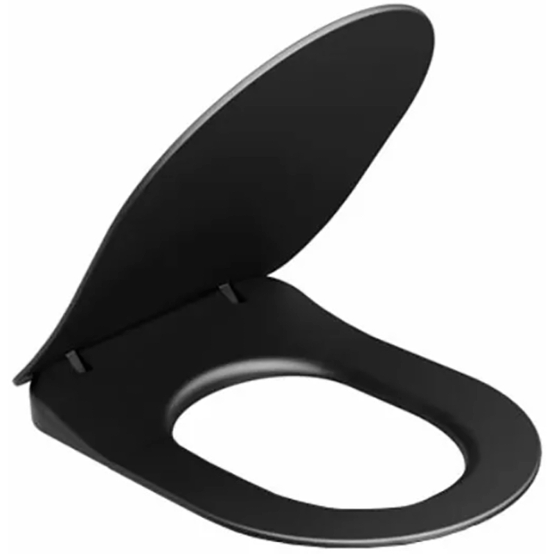 Сиденье для унитаза RAVAK Uni Chrome Flat черное X01795