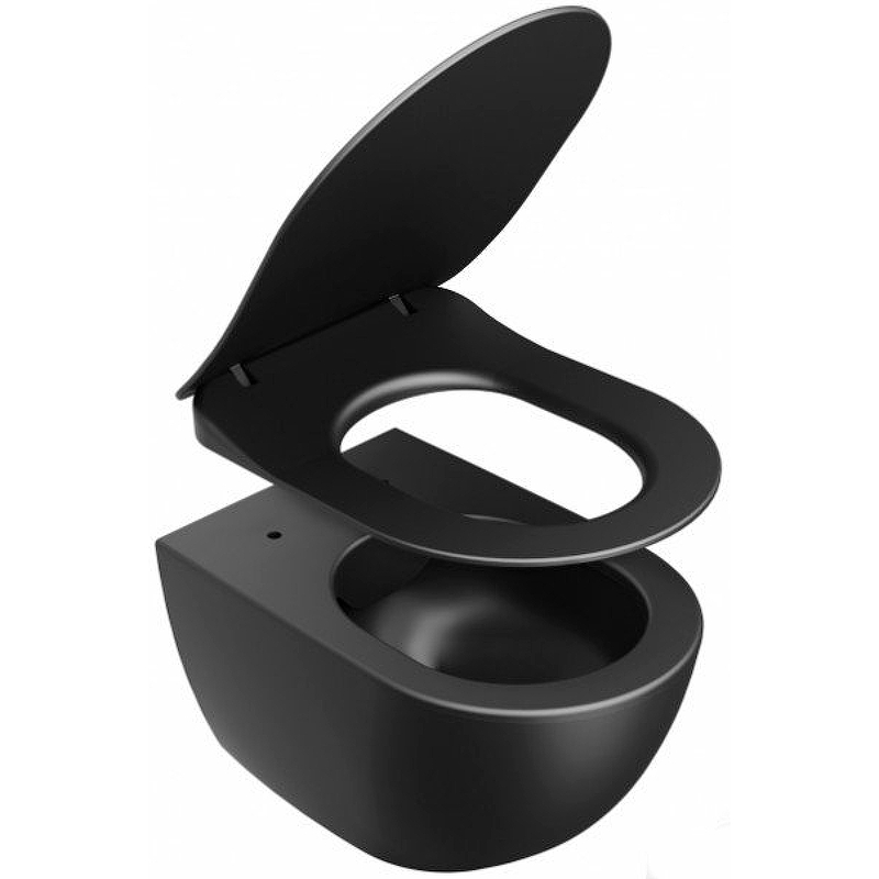 Сиденье для унитаза RAVAK Uni Chrome Flat черное X01795