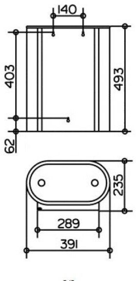 Ведро для мусора настенное KEUCO PLAN 30 л хром 14988010000