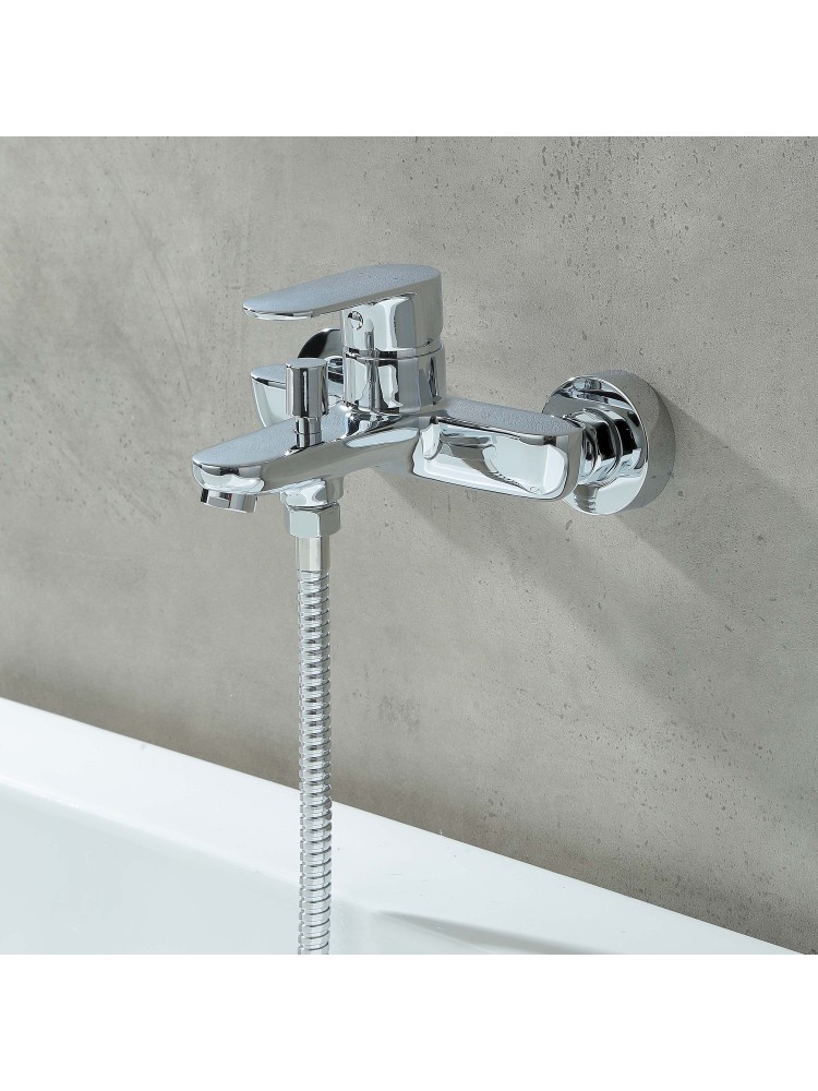 Смеситель для ванны Aquanet Ника хром AQ1840CR