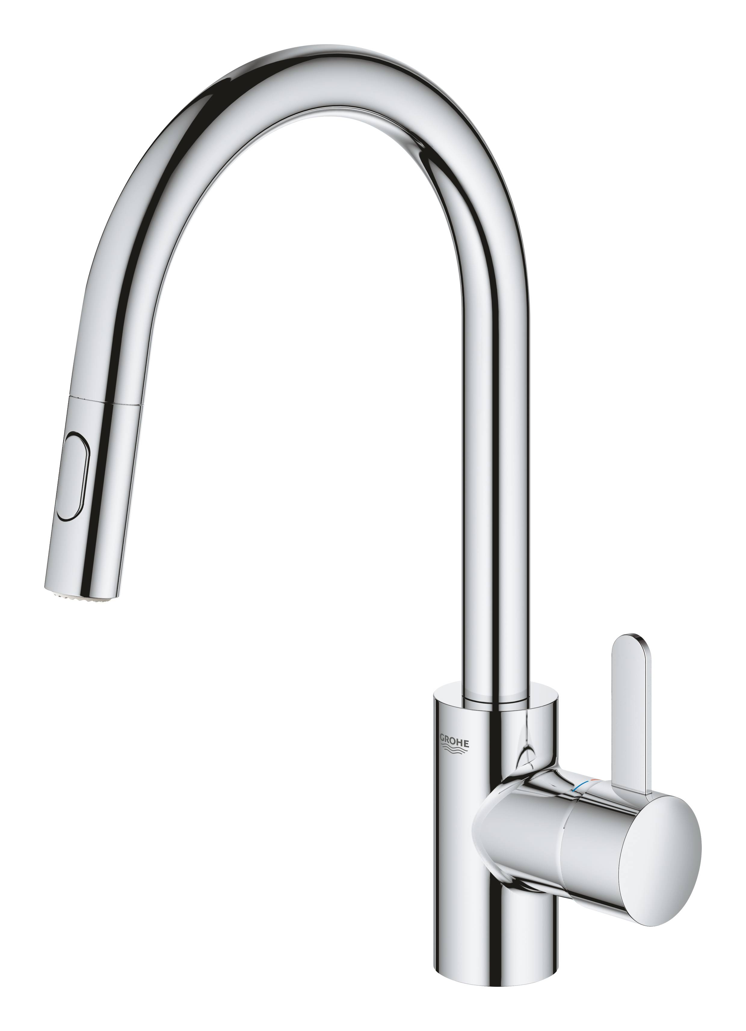 Смеситель для кухонной мойки GROHE Eurosmart Cosmopolitan высокий излив хром 31481001