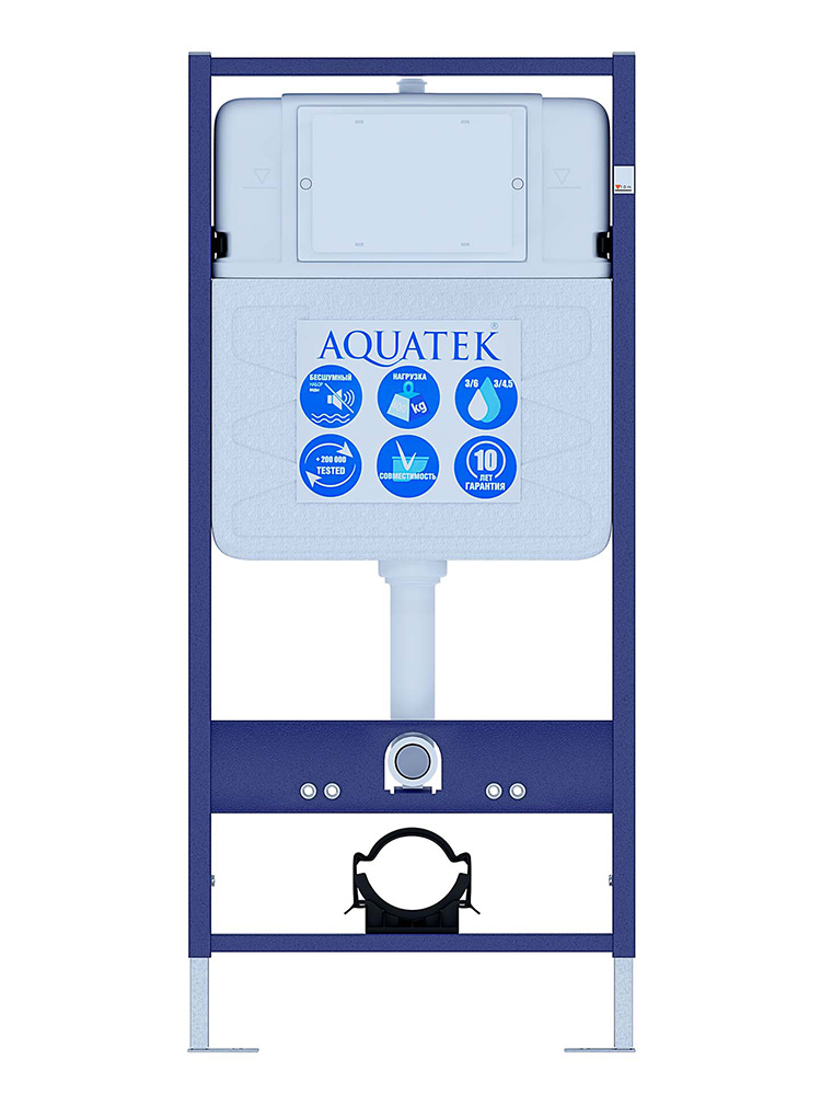 Комплект инсталляция с унитазом Aquatek Либерти 4 в 1 (INS-0000012, KKI-0000002, KDI-0000011, AQ1999T-00) ЛИБЕРТИ-011 4в1