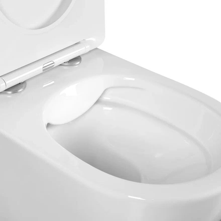 Унитаз подвесной безободковый Aquatek Европа 525х360х320 мм с сиденьем микролифт AQ1901-00