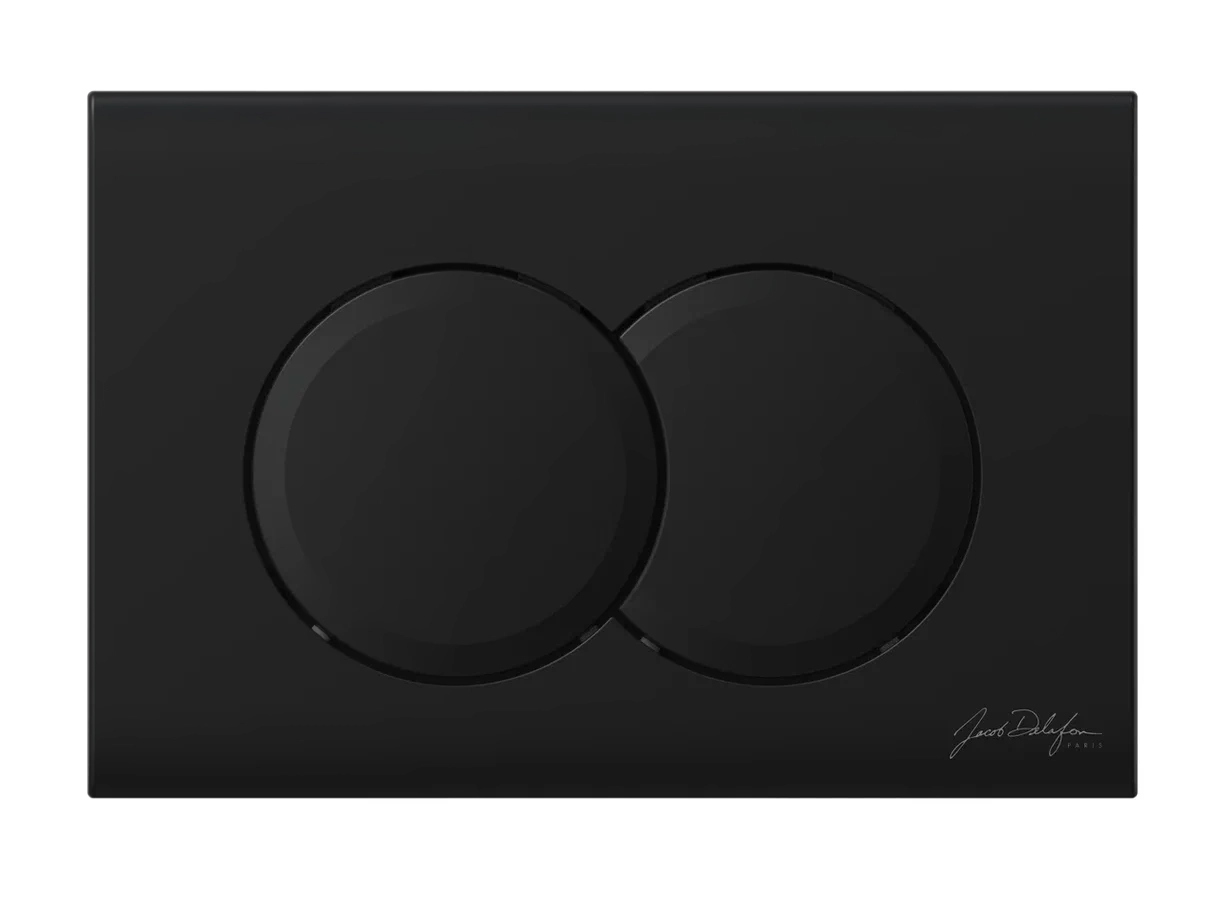 Унитаз с инсталляцией Jacob Delafon Modern Life сиденье тонкое микролифт панель для двойного смыва матовый черный E21775RU-BL