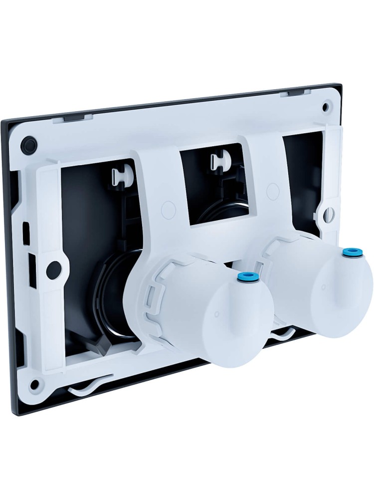 Панель смыва Tops Pneumo S круглые клавиши хром матовый PNS-0000013