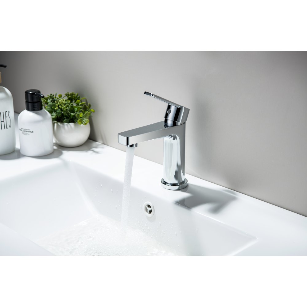 Смеситель для раковины Aquanet Лугано 106 мм без донного клапана хром AQ1710CR