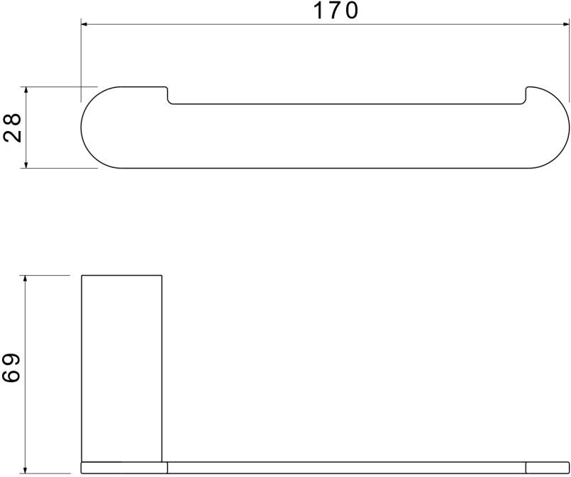 Держатель для туалетной бумаги Aquatek Лира матовый черный AQ4408MB