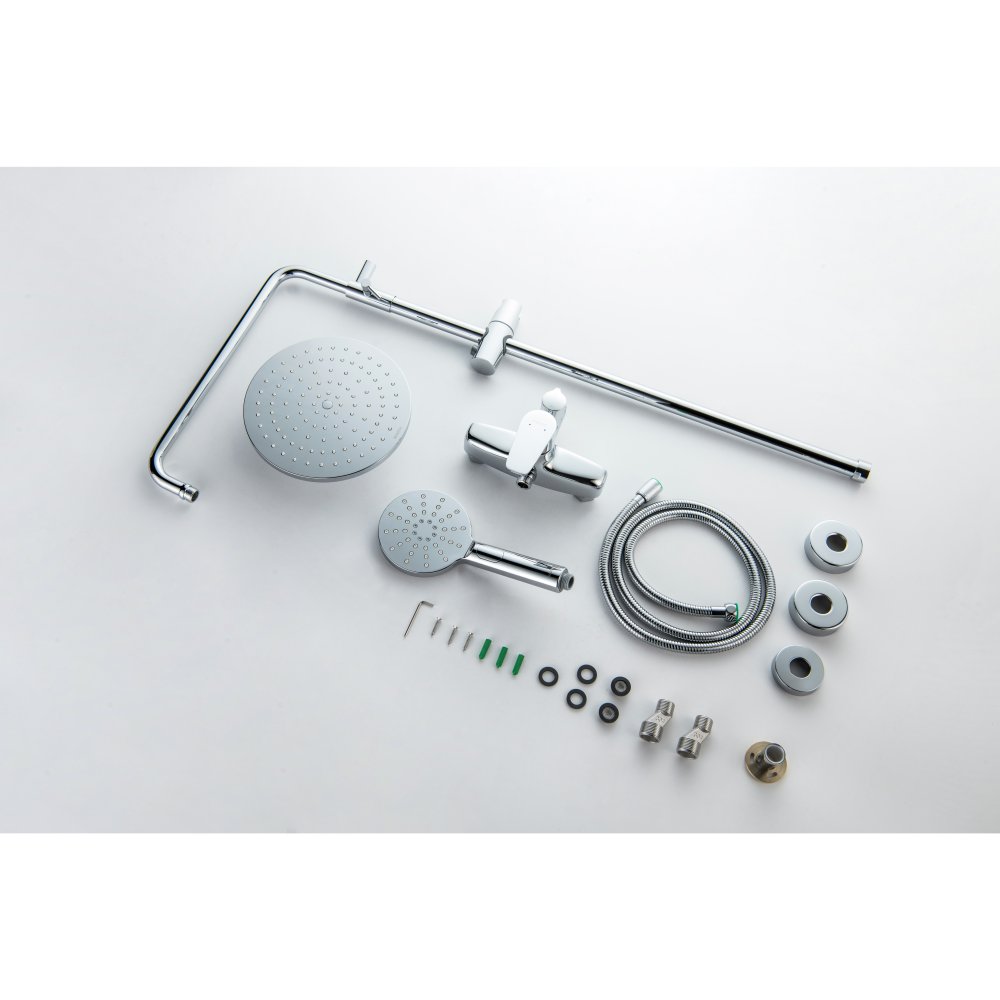 Душевая система со смесителем для душа Aquanet Бетта 220 мм хром AQ2160CR