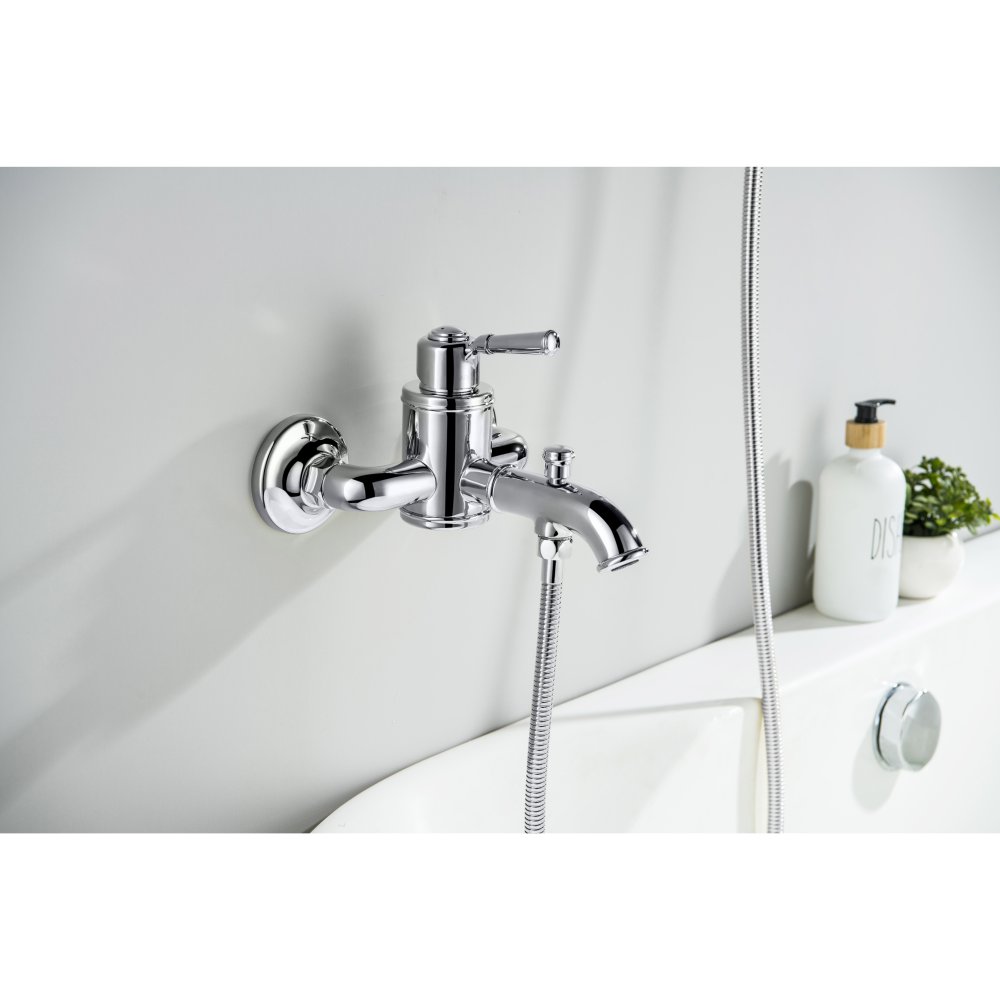 Смеситель для ванны Aquanet Классик с душевым набором AQ1549CR