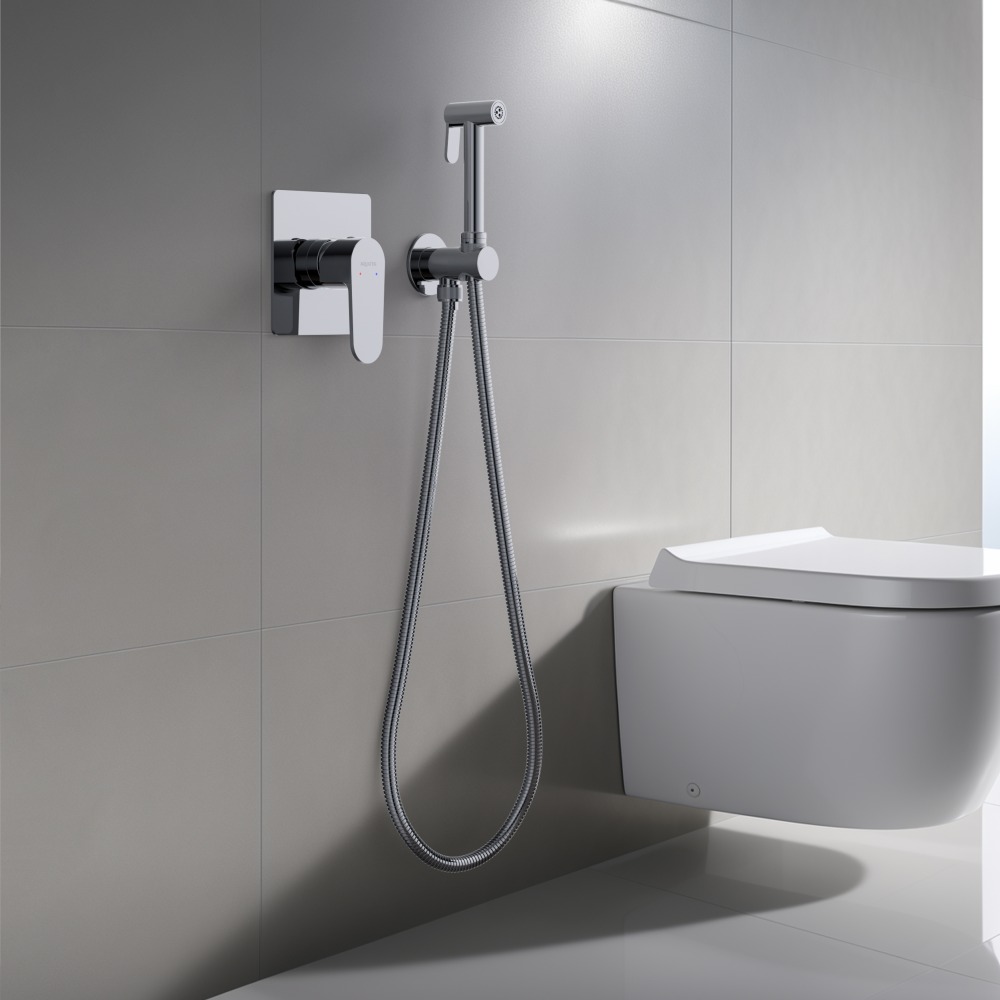 Набор с гигиеническим душем Aquanet Oberon со смесителем хром AQ1219CR