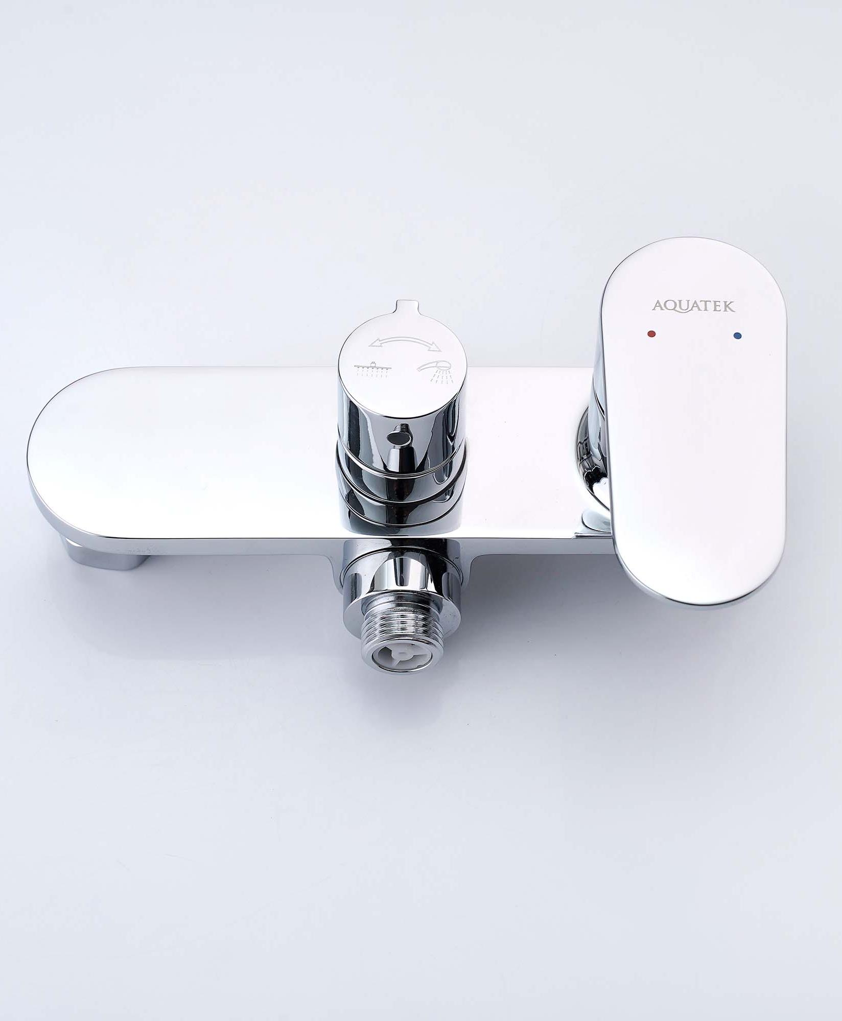 Душевая система со смесителем для душа Aquatek Ника 250 мм хром AQ2860CR