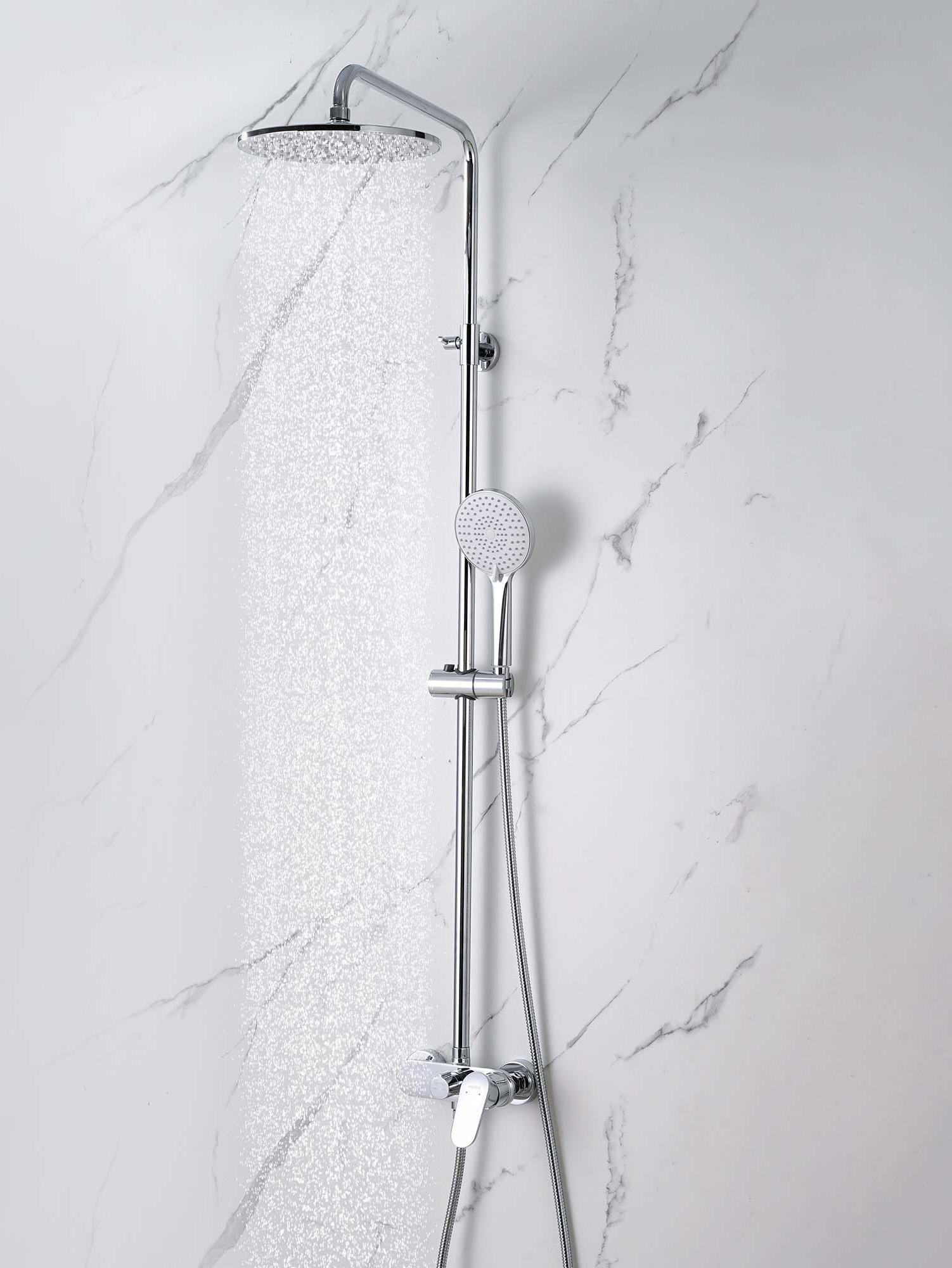 Душевая система со смесителем для душа Aquatek Ника 250 мм хром AQ2860CR