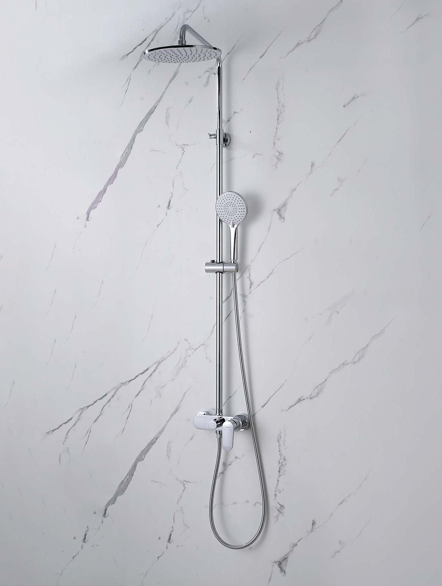 Душевая система со смесителем для душа Aquatek Ника 250 мм хром AQ2860CR