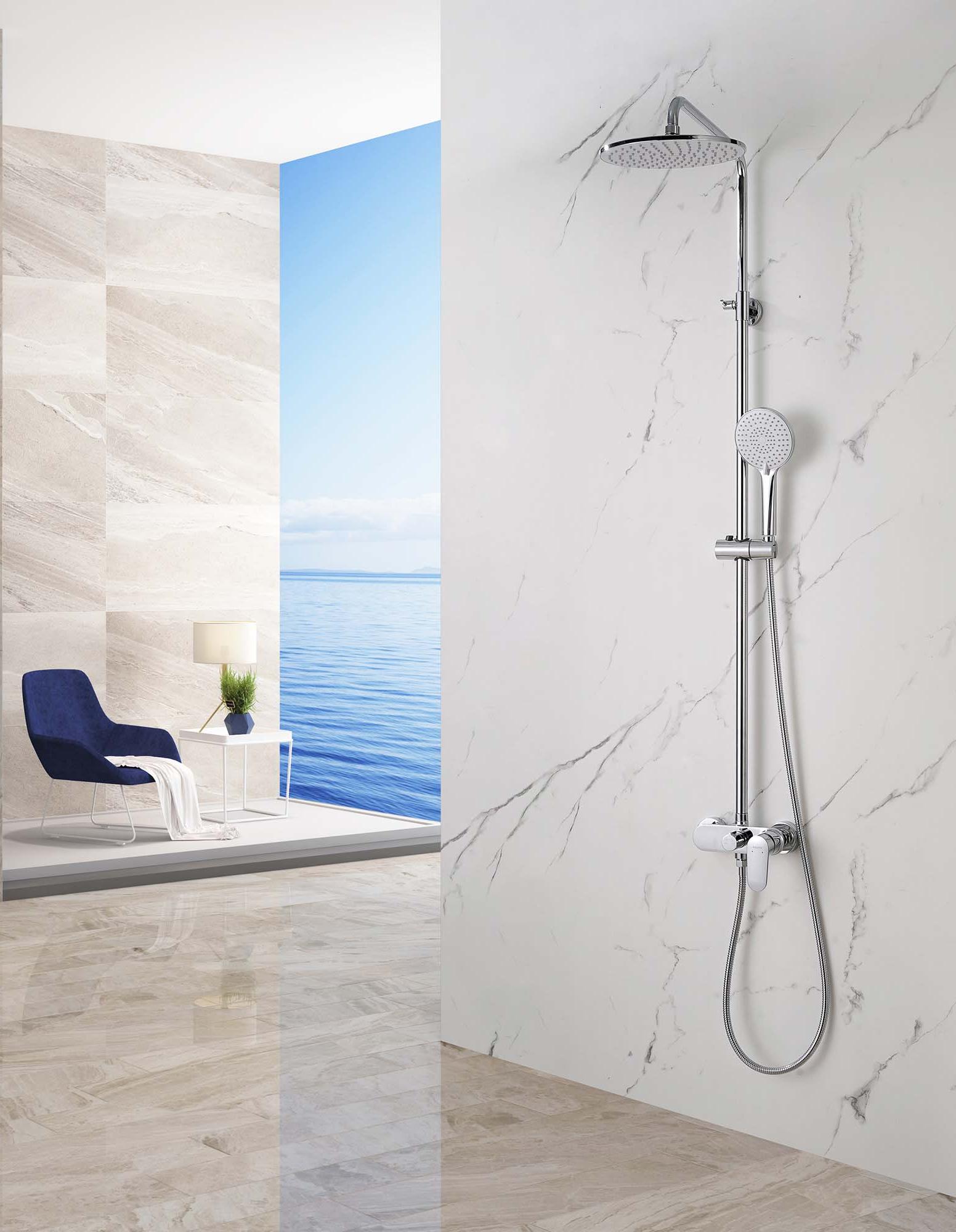 Душевая система со смесителем для душа Aquatek Ника 250 мм хром AQ2860CR