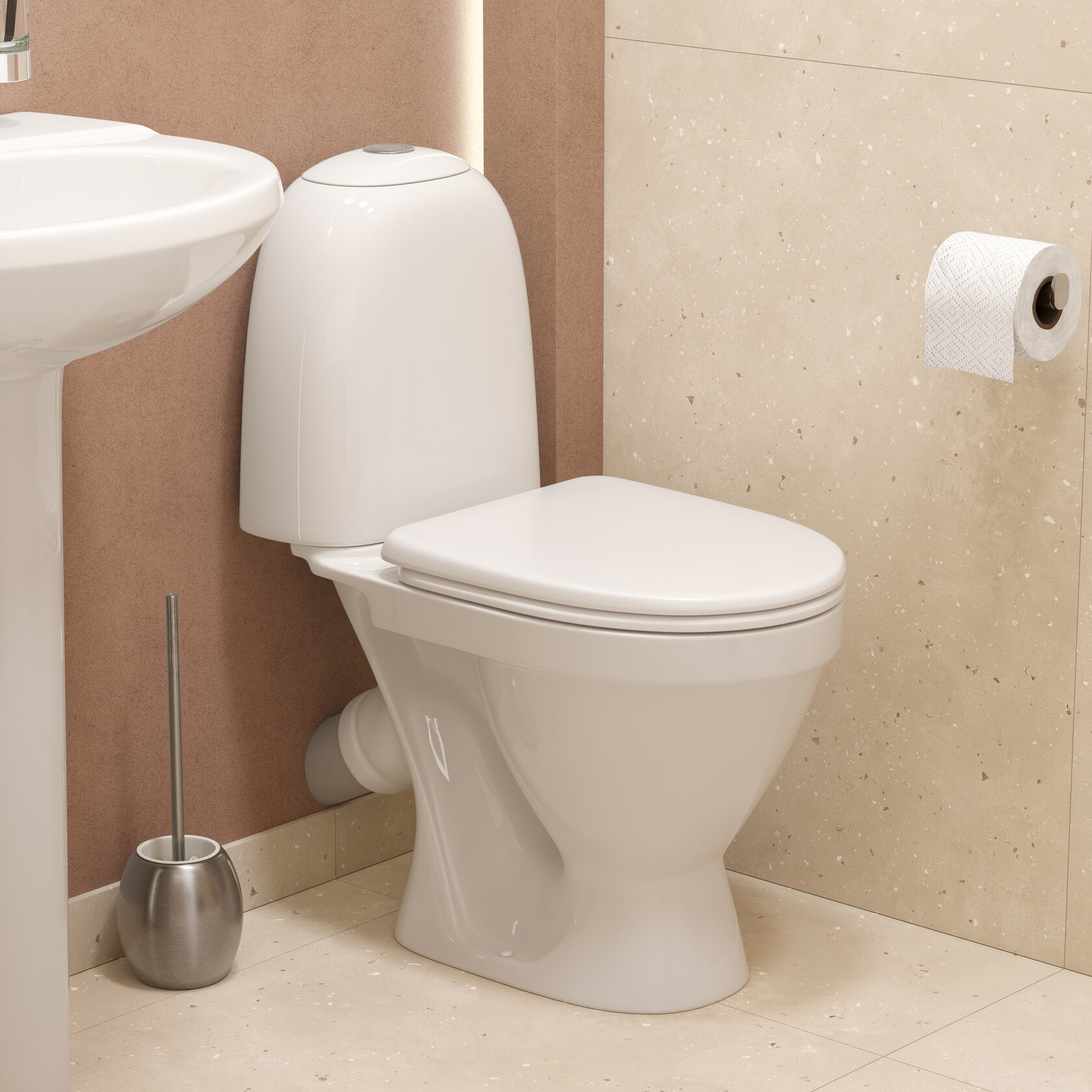 Умывальник пьедестальный Керамин Виктория 60 Белый WB.PD/Victoria/60-C/WHT.G/S1