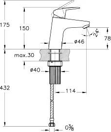 Набор смесителей 3 в 1 VitrA Flow Round (для раковины, для ванны, душевой гарнитур) A42302EXP