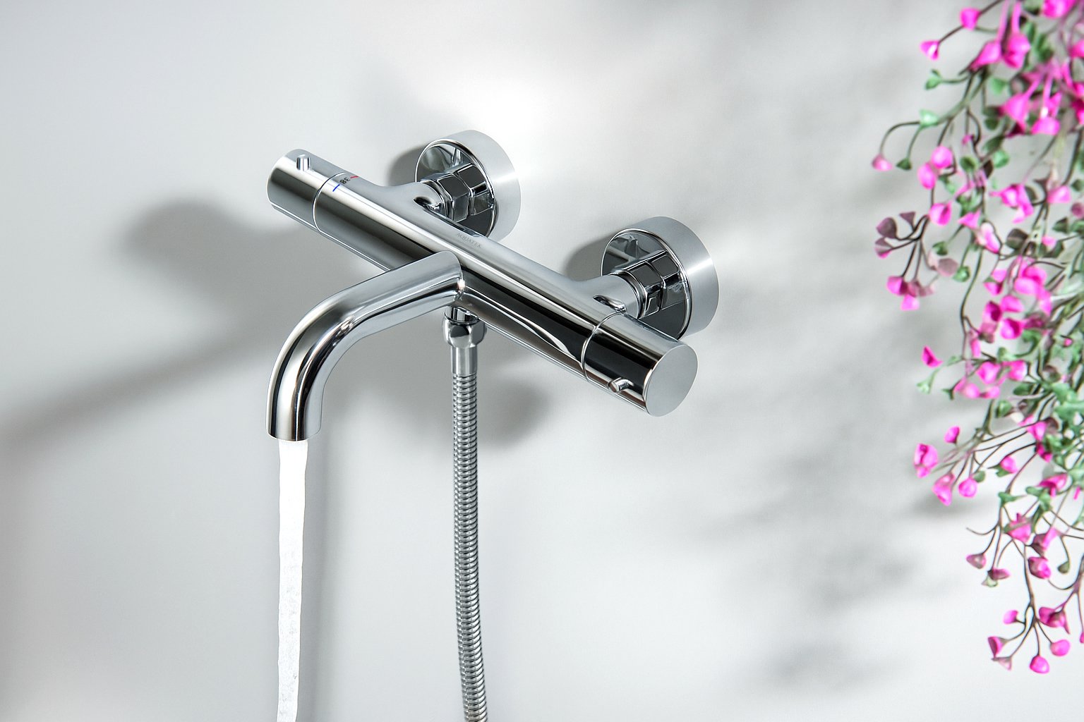 Смеситель для ванны термостатический Aquanet Европа хром AQ1343CR