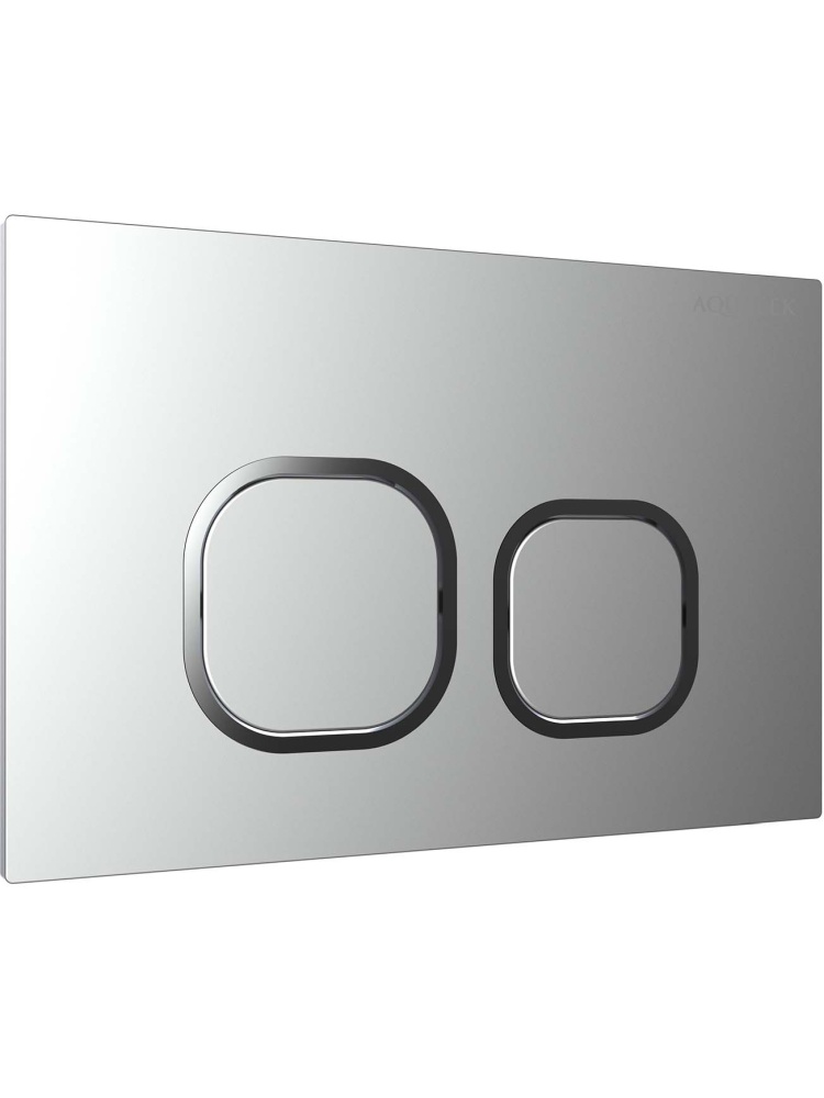 Панель смыва Kordi KDI-0000058 хром матовый ободок хром квадратные кнопки 162х244 мм KDI-0000058