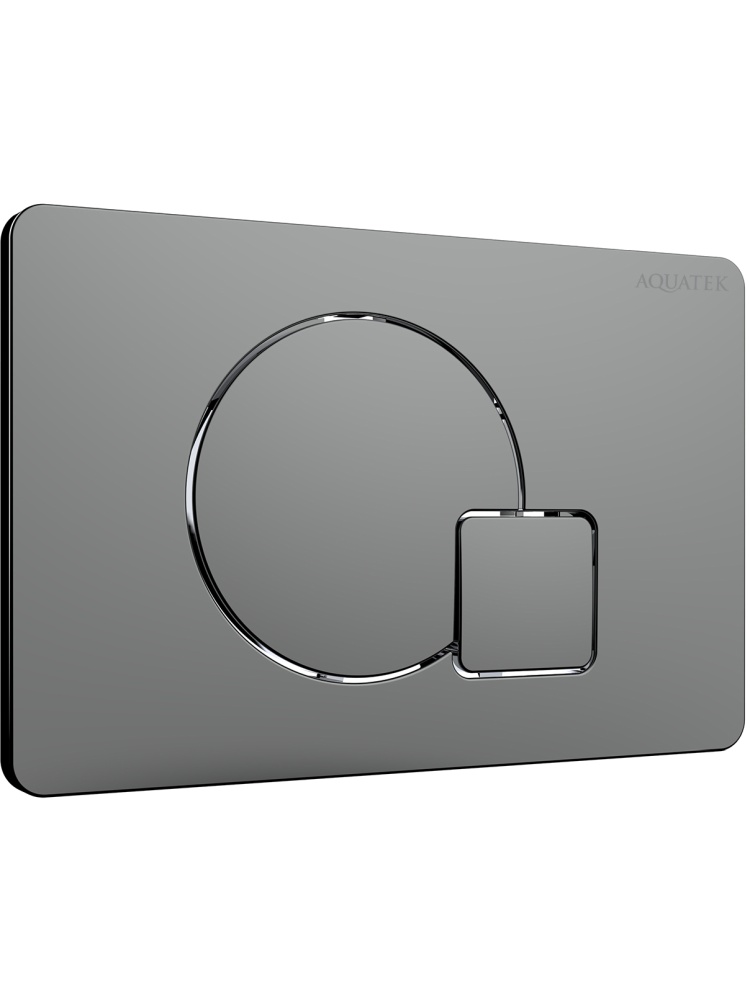 Панель смыва KDI QC-1 Оружейная сталь матовая 162x244 мм KDI-0000070