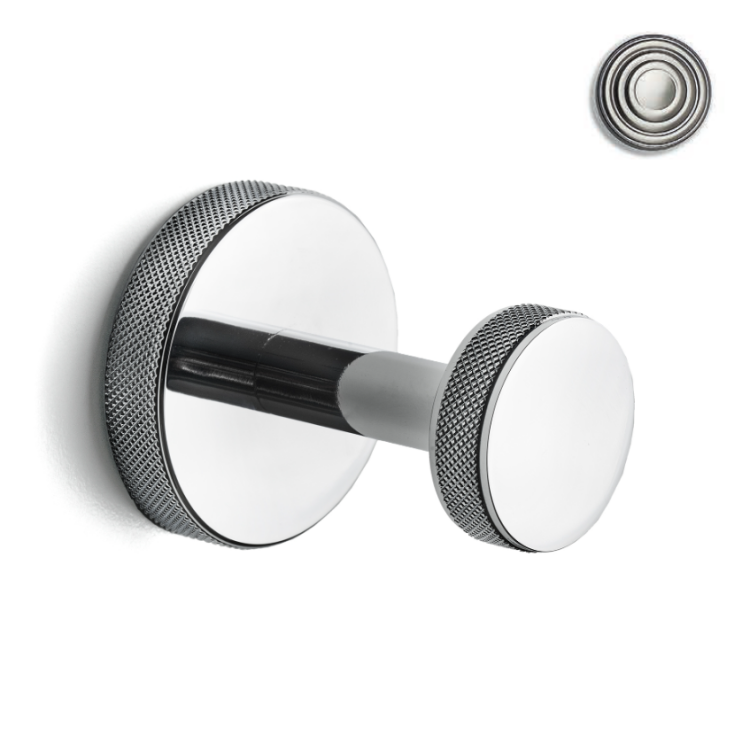 Крючок одинарный 3SC Ribbon 50x60 мм Matt Satin Nickel RB12NX