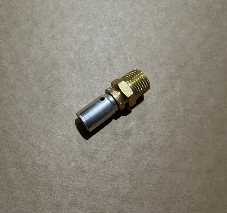 Соединение push-fit TECElogo 16x2.0-1/2 НР бронза 1532043