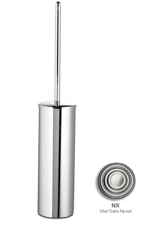 Ершик для туалета напольный 3SC Guy Guy 80х80х480 мм никель сатинированный матовый GU07LNX