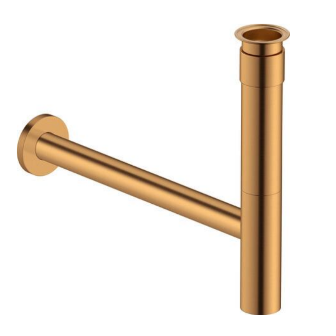Сифон бутылочный Duravit для раковины бронза брашированная 0050360400