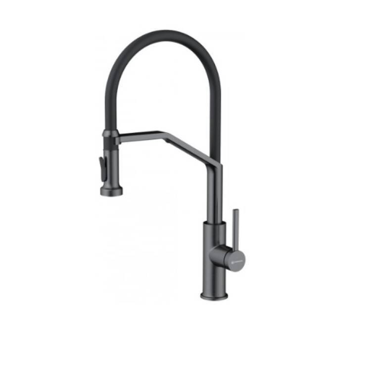 Смеситель для кухни OMOIKIRI Makkari 2 Plus-SB вороненая сталь/черный 4994497