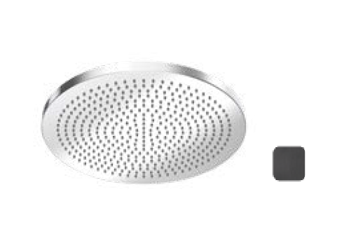 Верхний душ Almar Velvet 301x301 мм настенный/потолочный Absolute Black Brushed PVD HOGE044306AB